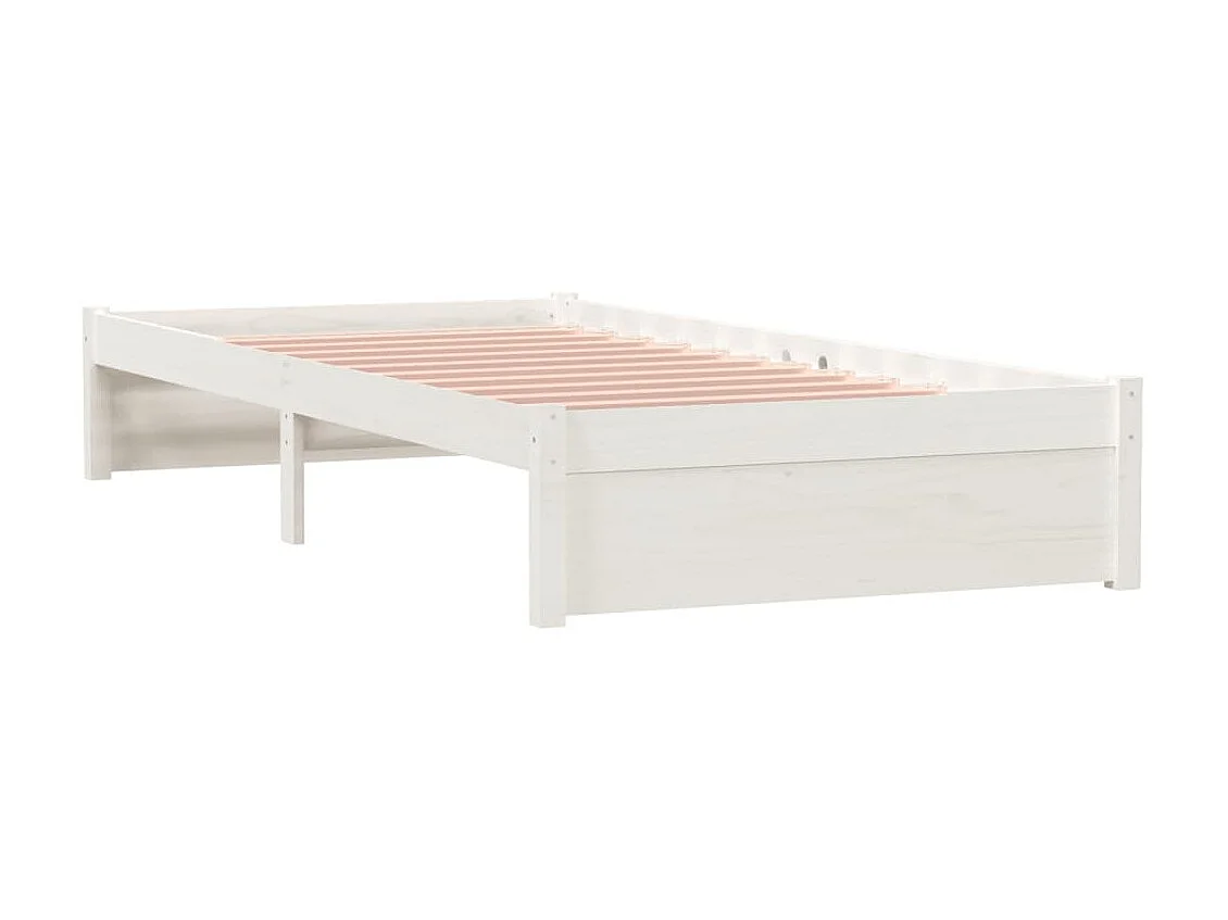 Lit-90x200 cm Blanc Bois massif EGGB49477