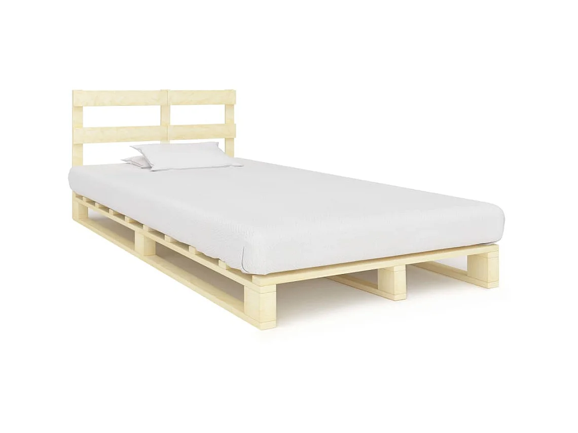 Lit-120x200 cm de palette Bois de pin massif EGGB56510