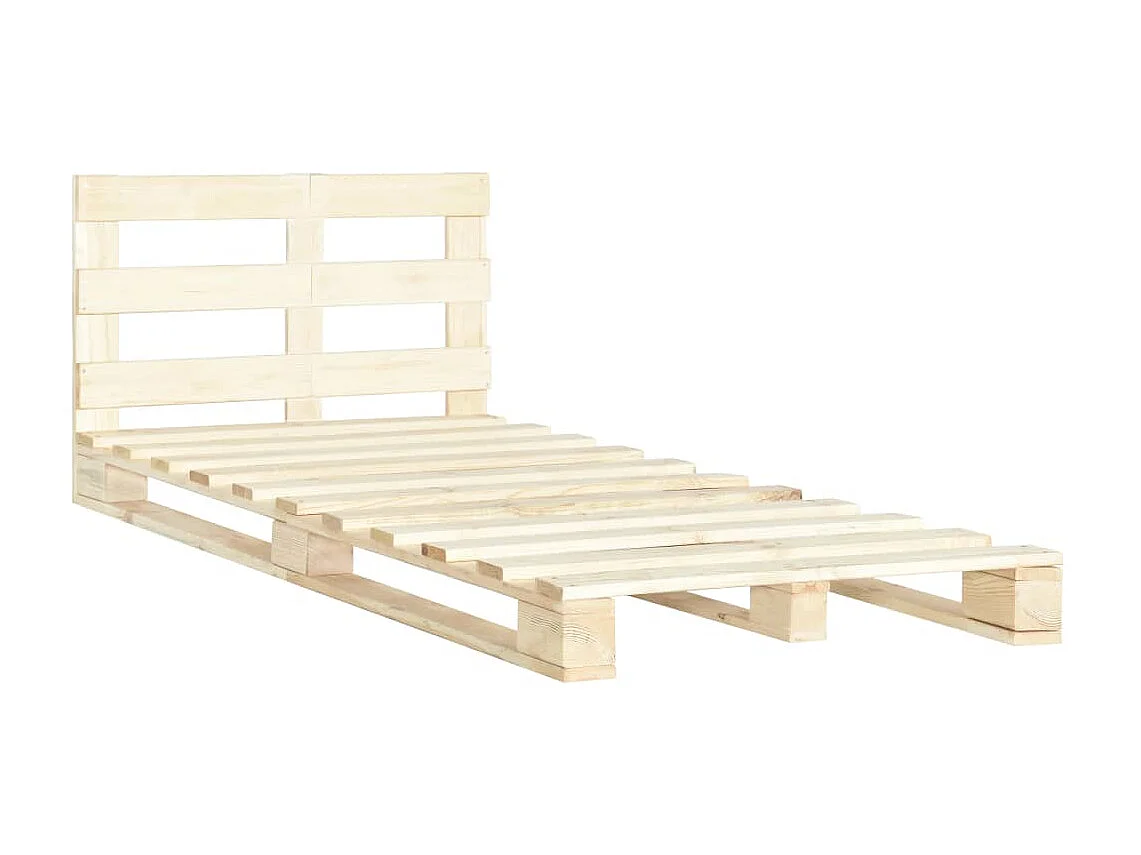 Bedframe pallet massief grenenhout 120x200 cm NL78974