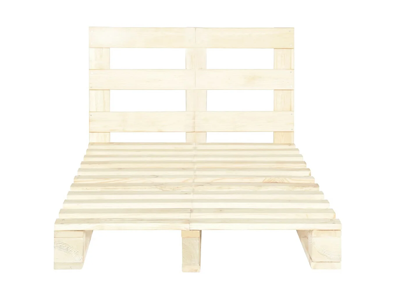 Bedframe pallet massief grenenhout 120x200 cm NL78974