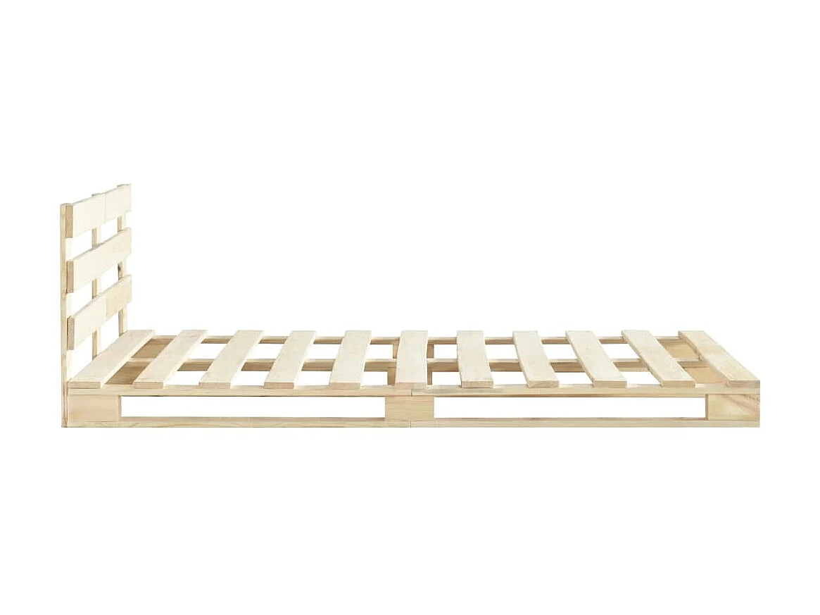 Bedframe pallet massief grenenhout 120x200 cm NL78974