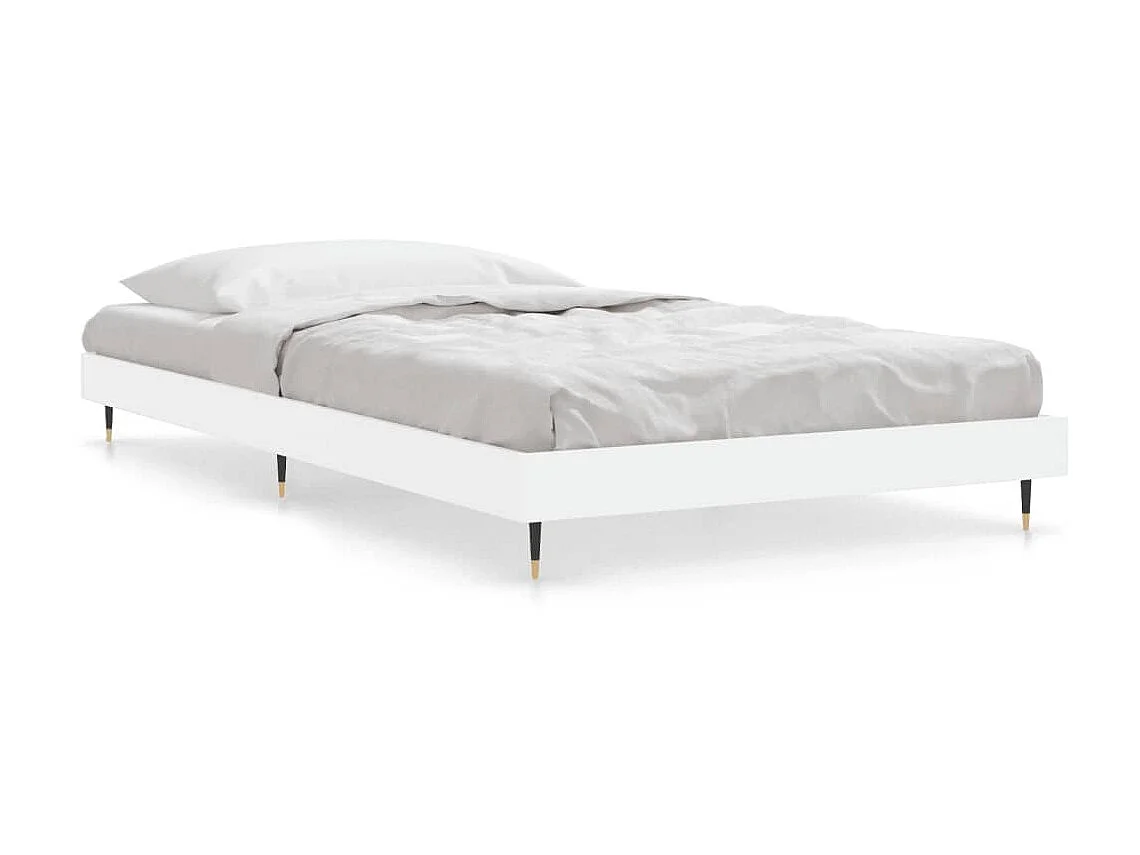 Lit-90x200 cm blanc bois d'ingénierie EGGB58324