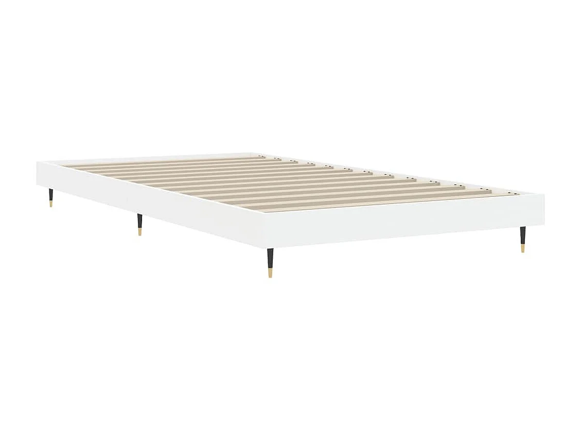 Lit-90x200 cm blanc bois d'ingénierie EGGB58324
