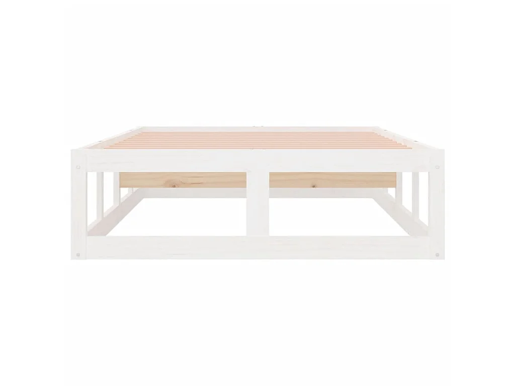 Lit-90x200 cm Blanc Bois massif EGGB38750