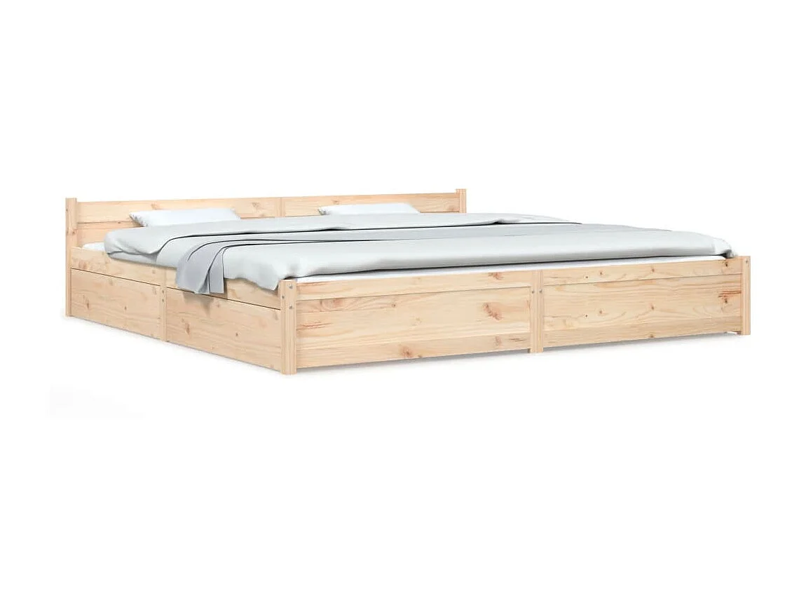 Lit-180x200 cm avec tiroirs Super King EGGB70472