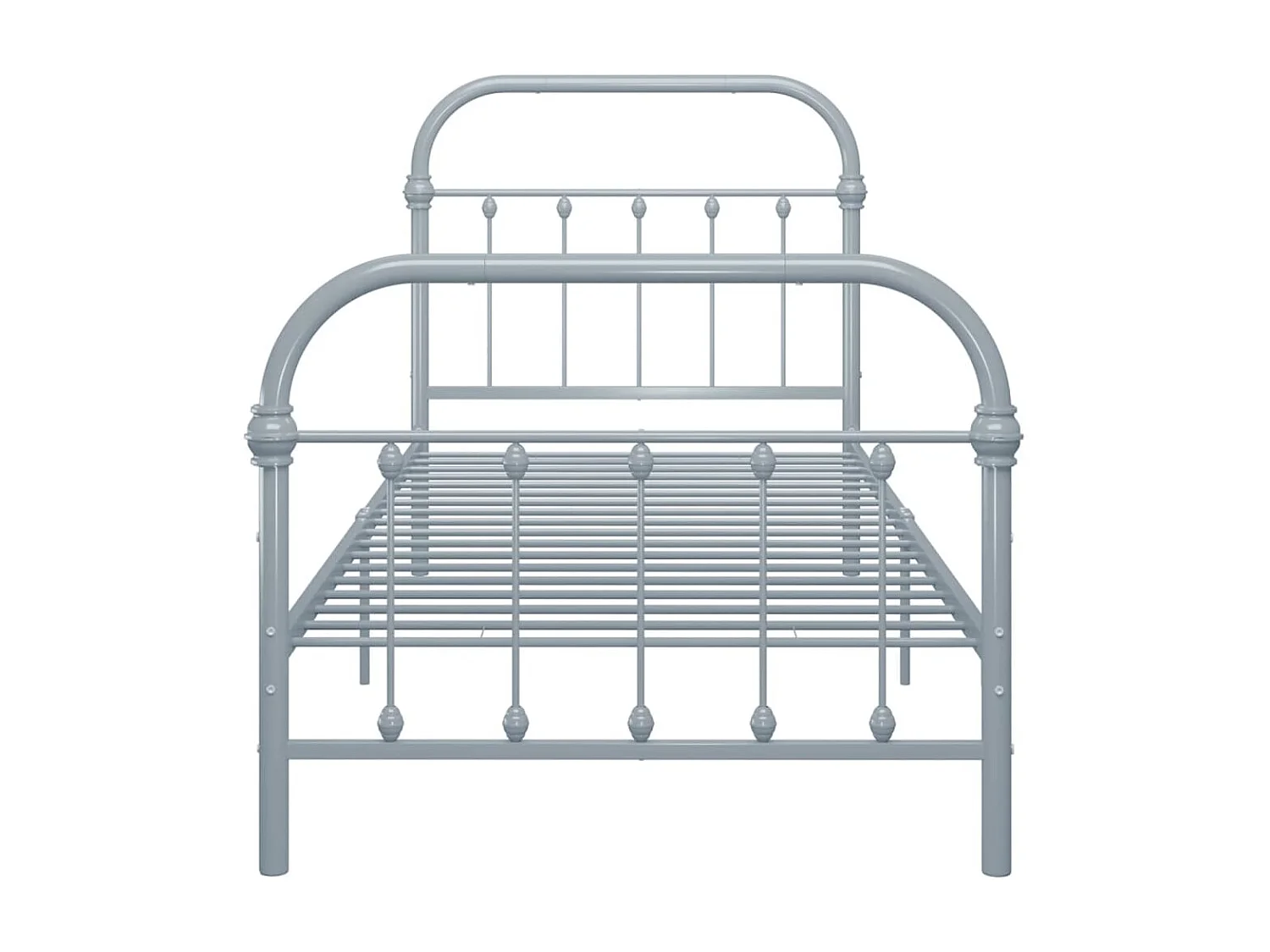 Lit-100x200 cm Gris Métal EGGB63409