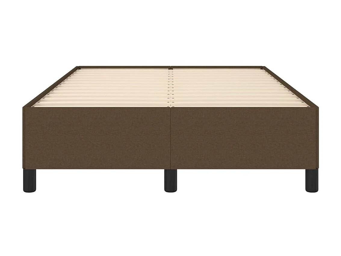 Lit-120x200 cm Marron foncé Tissu EGGB10544