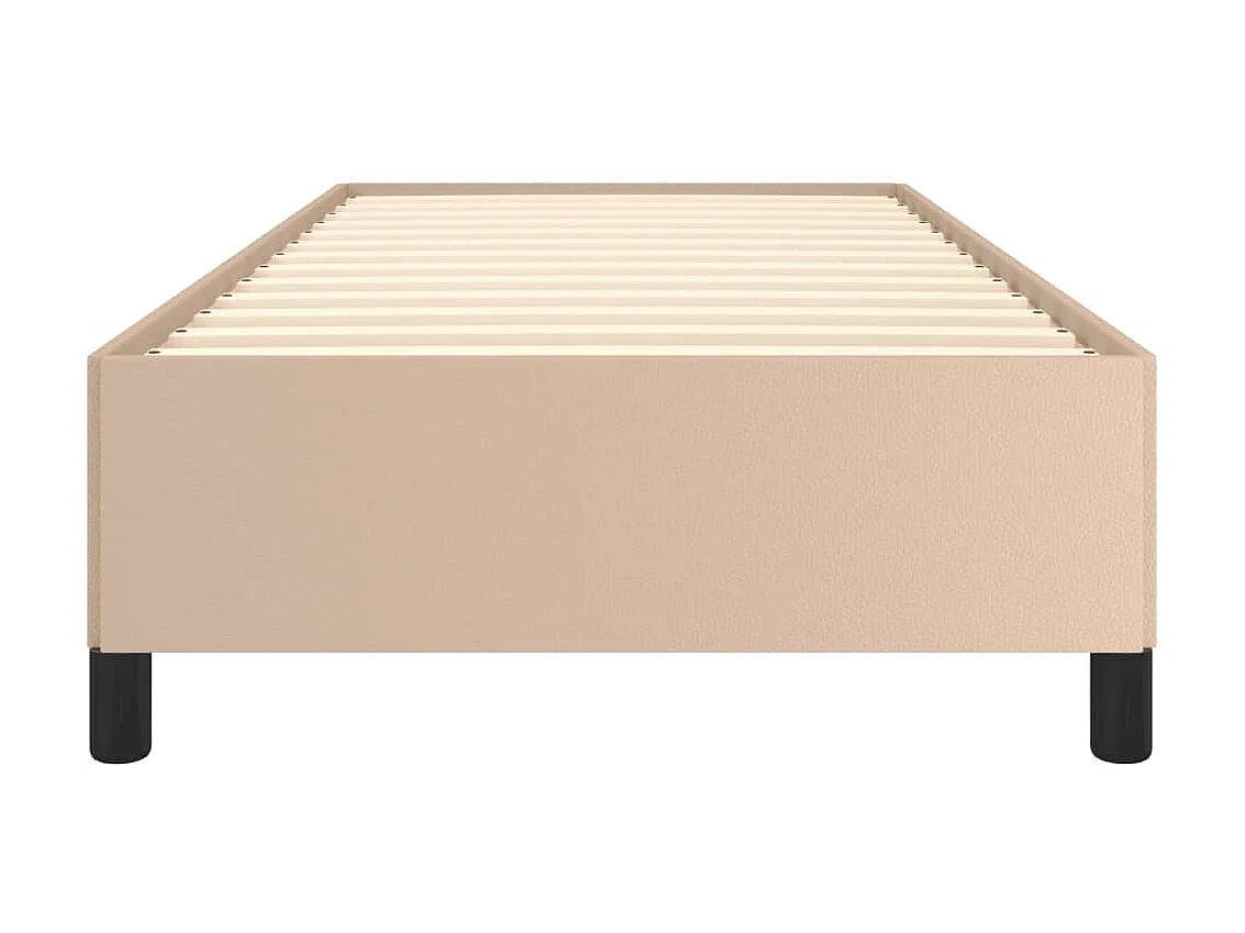 Lit-90x190 cm Cappuccino Similicuir EGGB83535