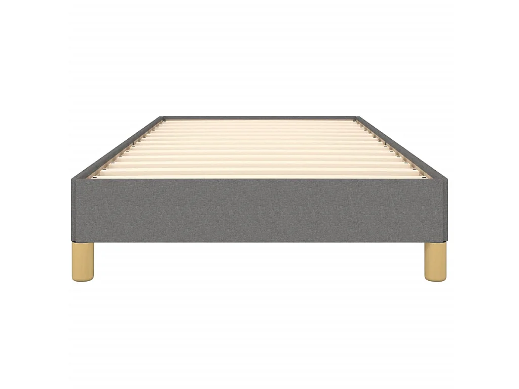 Cama 100x200 cm tecido cinzento-escuro PT397037