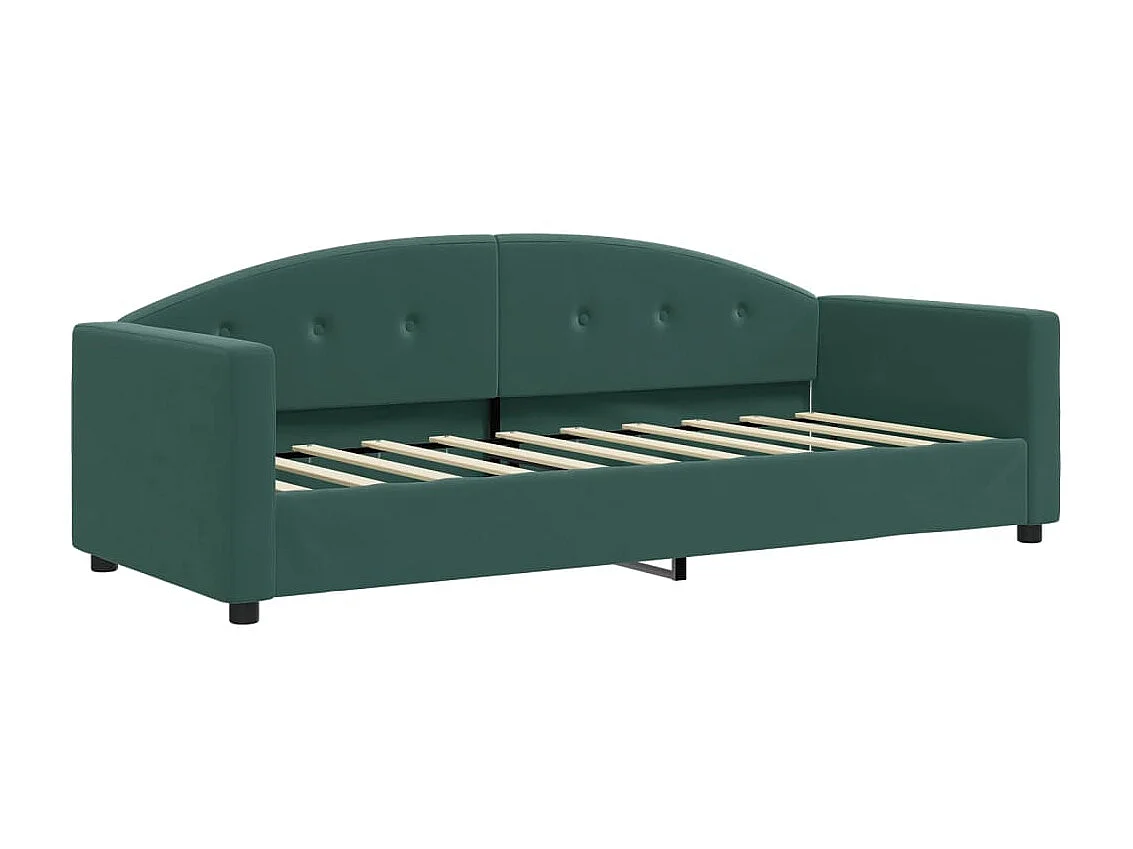 Lit-80x200 cm de repos vert foncé velours EGGB76481