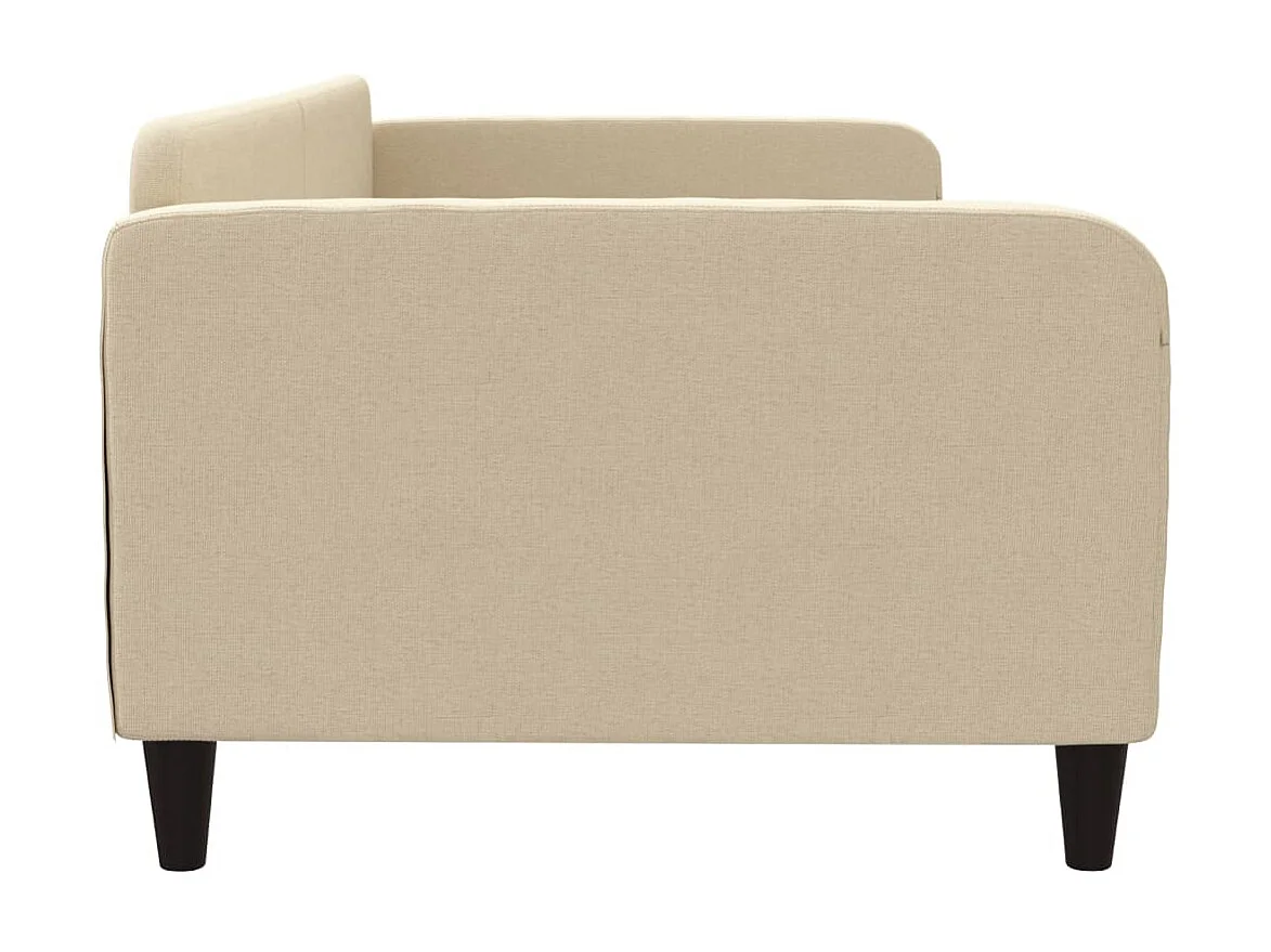 Lit-100x200 cm de repos crème tissu EGGB22443