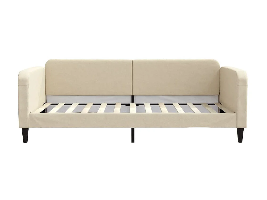 Lit-100x200 cm de repos crème tissu EGGB22443