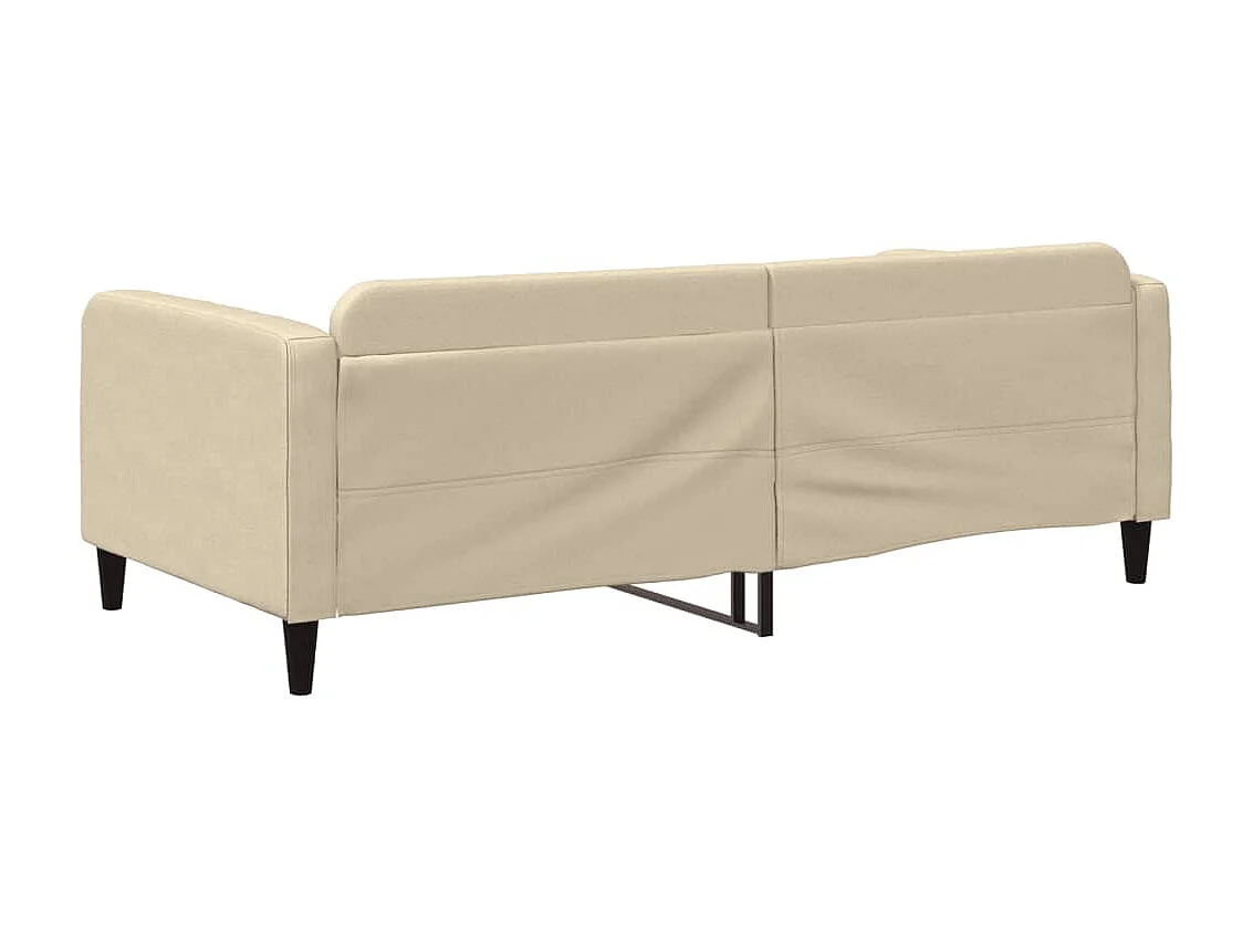 Lit-100x200 cm de repos crème tissu EGGB22443
