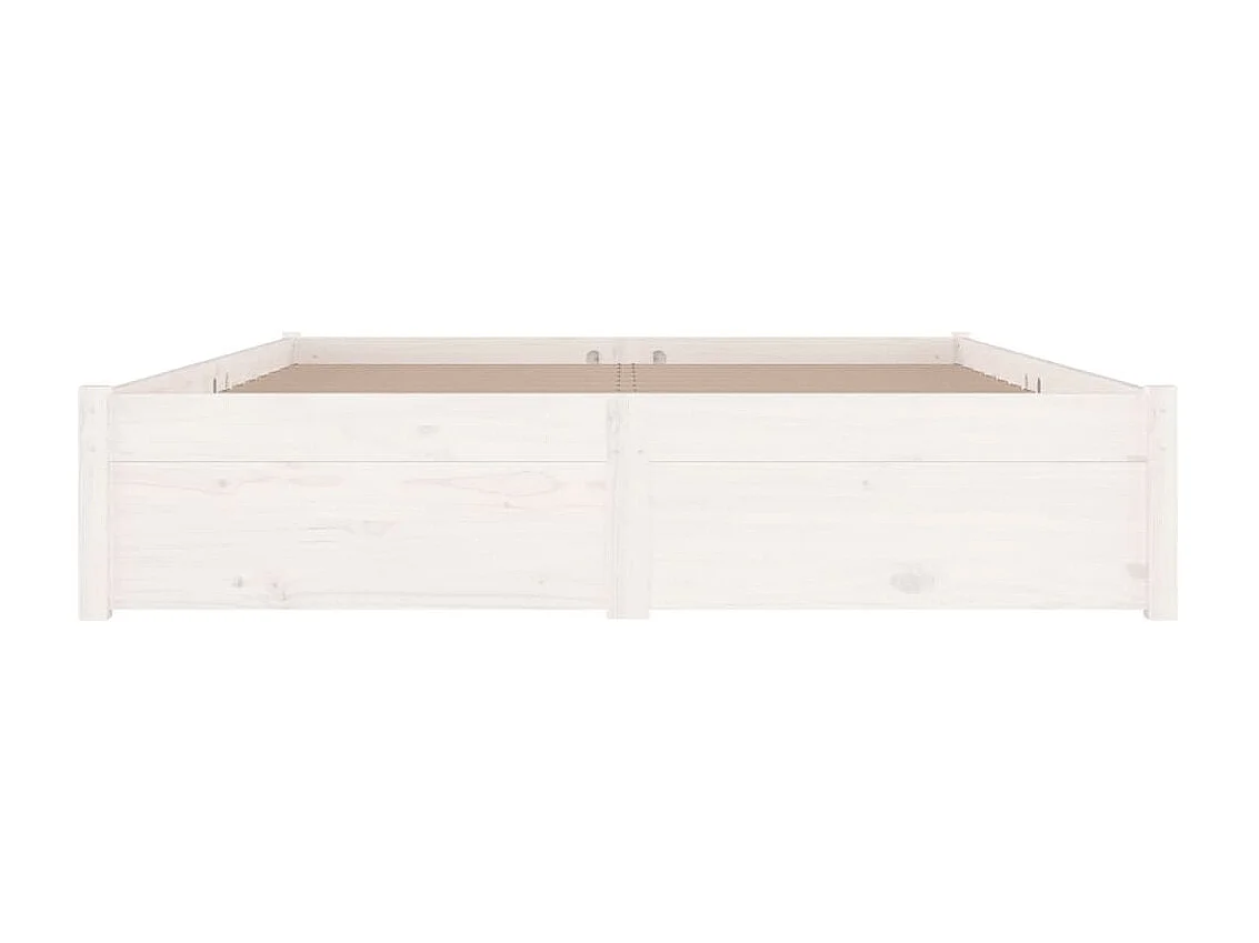 Lit-140x190 cm avec tiroirs Blanc EGGB30593