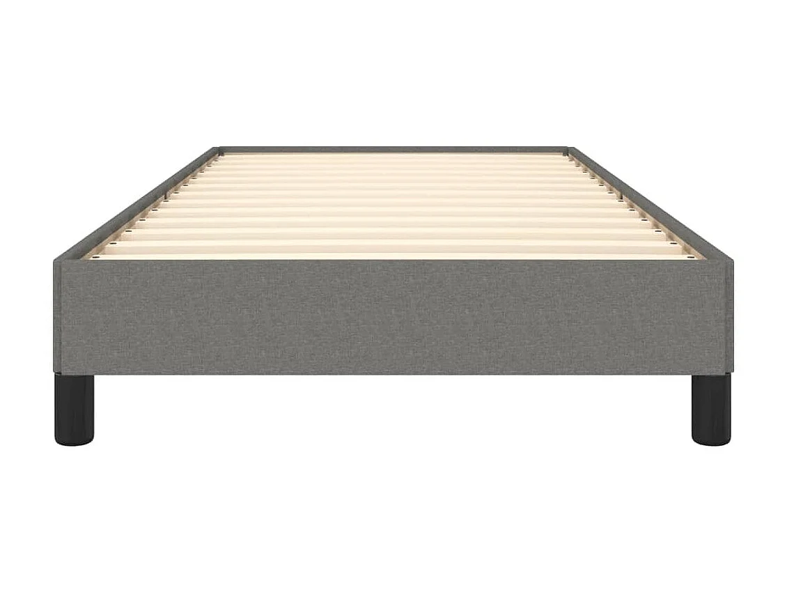 Lit-100x200 cm Gris foncé Tissu EGGB54407