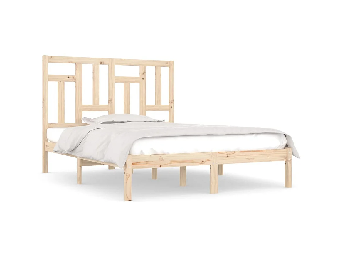 Lit-120x200 cm Bois de pin massif EGGB81271