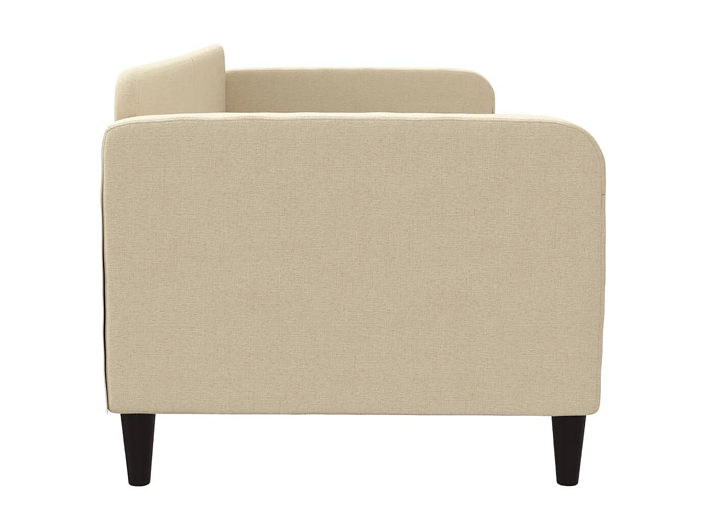 Lit-80x200 cm de repos crème tissu EGGB67890