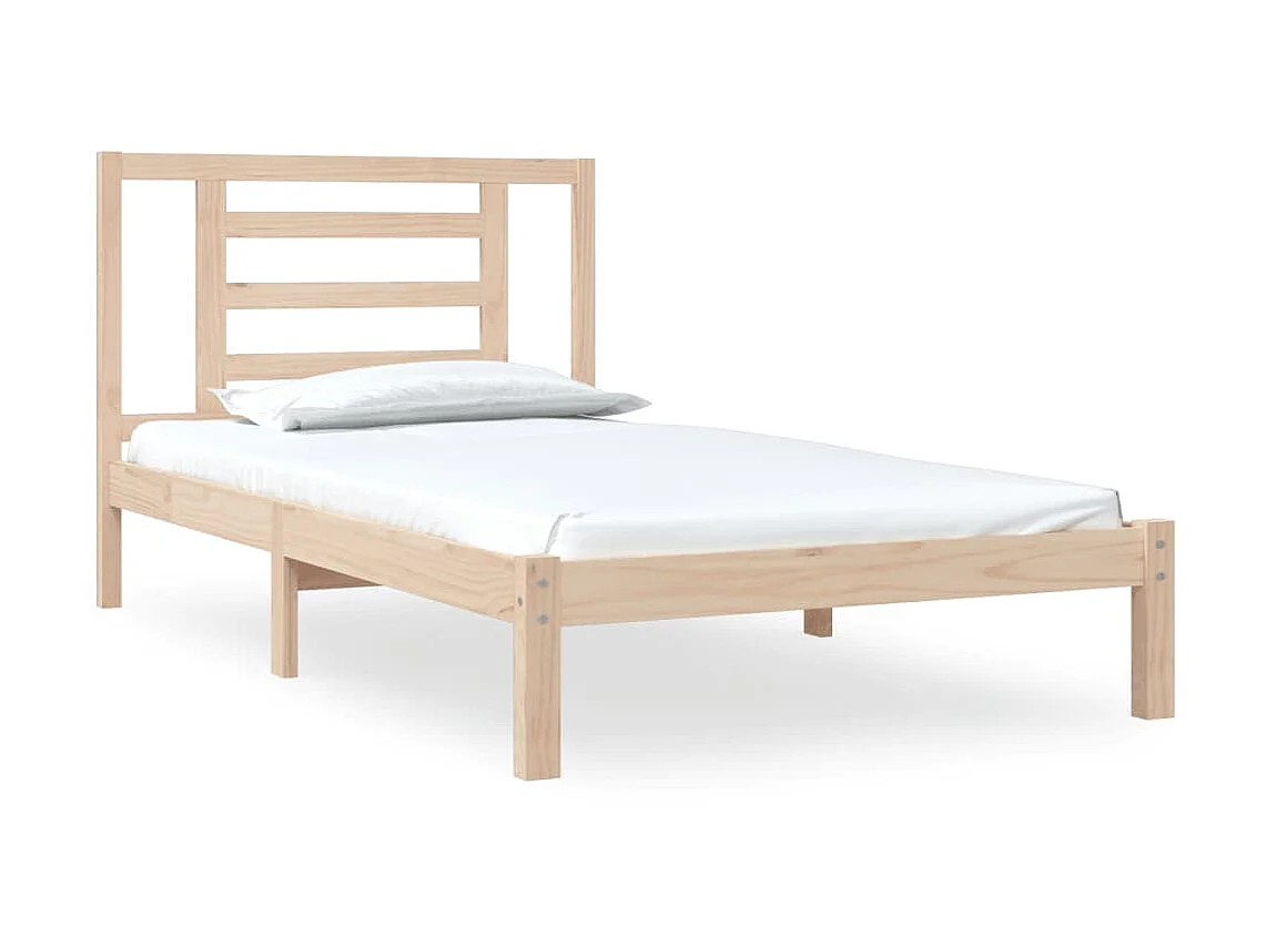 Cama 90 x 200 cm pinho maciço PT380799