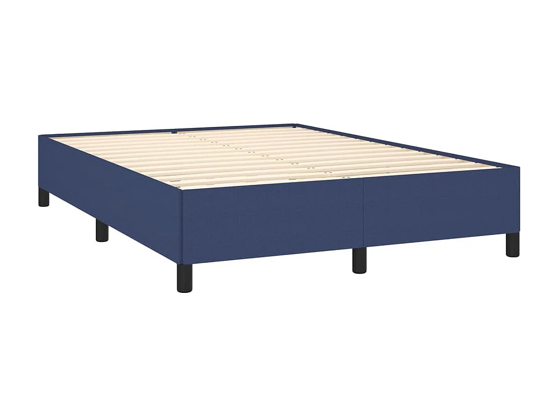 Cama 140x200 cm tecido azul PT796015