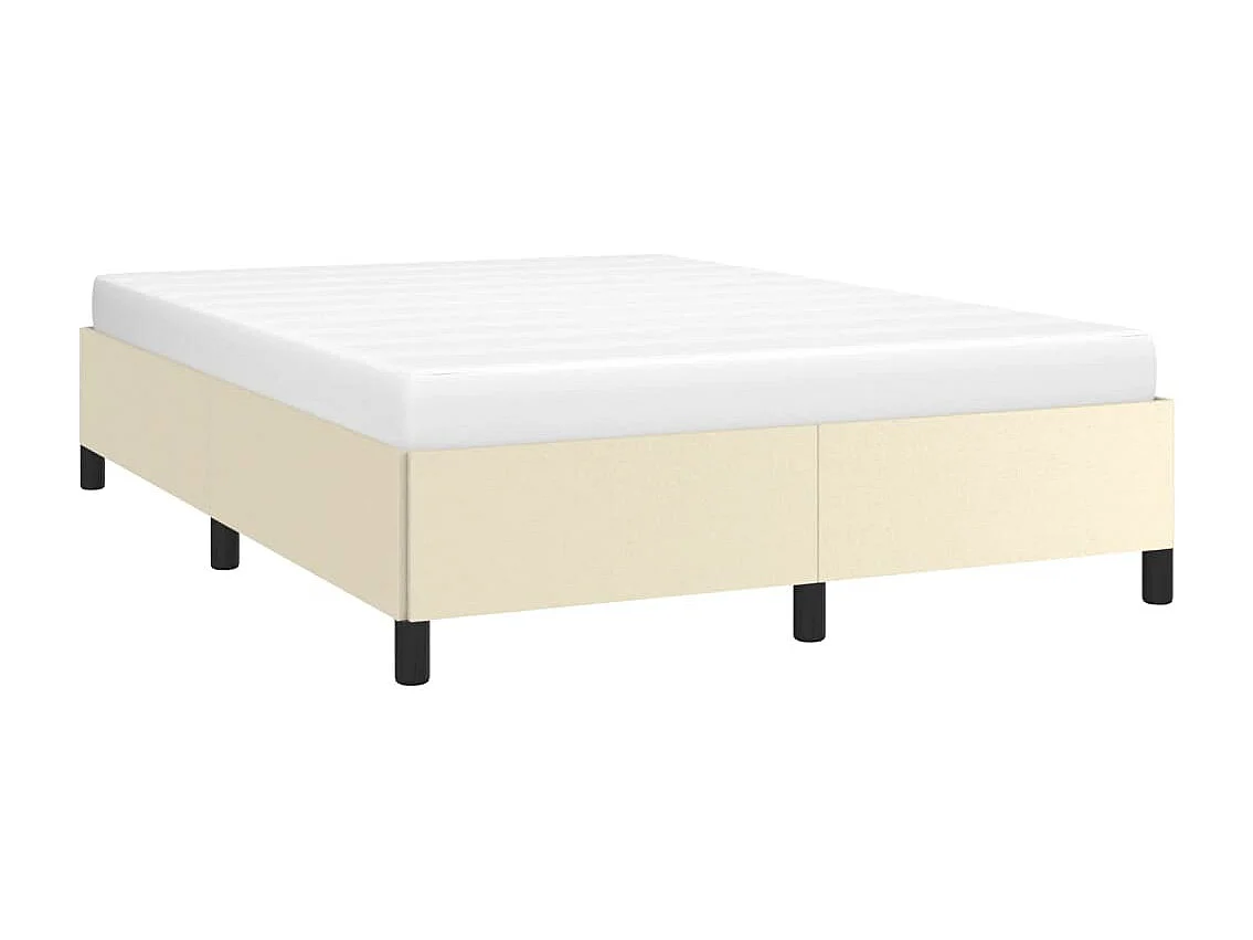 Lit-140x200 cm Crème Similicuir EGGB30758