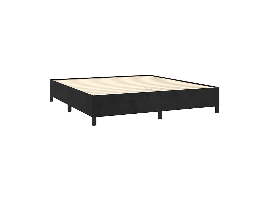 Lit-160x200 cm Noir Velours EGGB67152