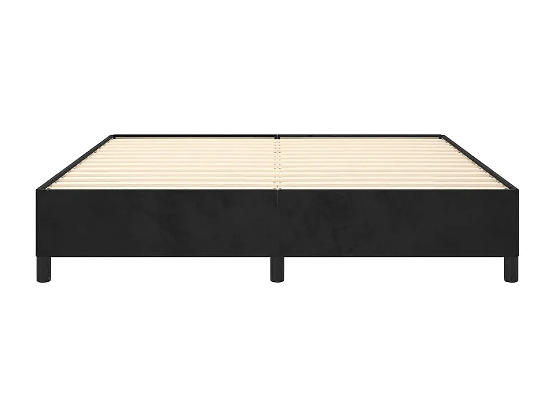 Cama 160x200 cm de terciopelo gris claro ES99509