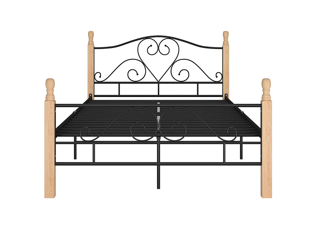Bedframe metaal zwart 120x200 cm NL43049
