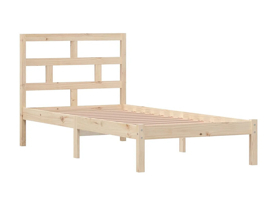 Cama solteiro 90x190 cm madeira maciça PT955074