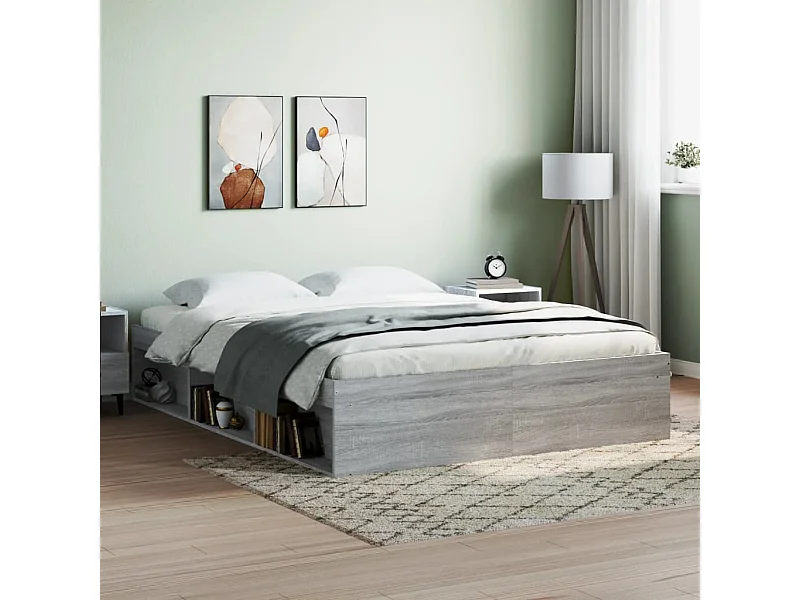 Estructura de cama Sonoma gris 160x200 cm ES969691