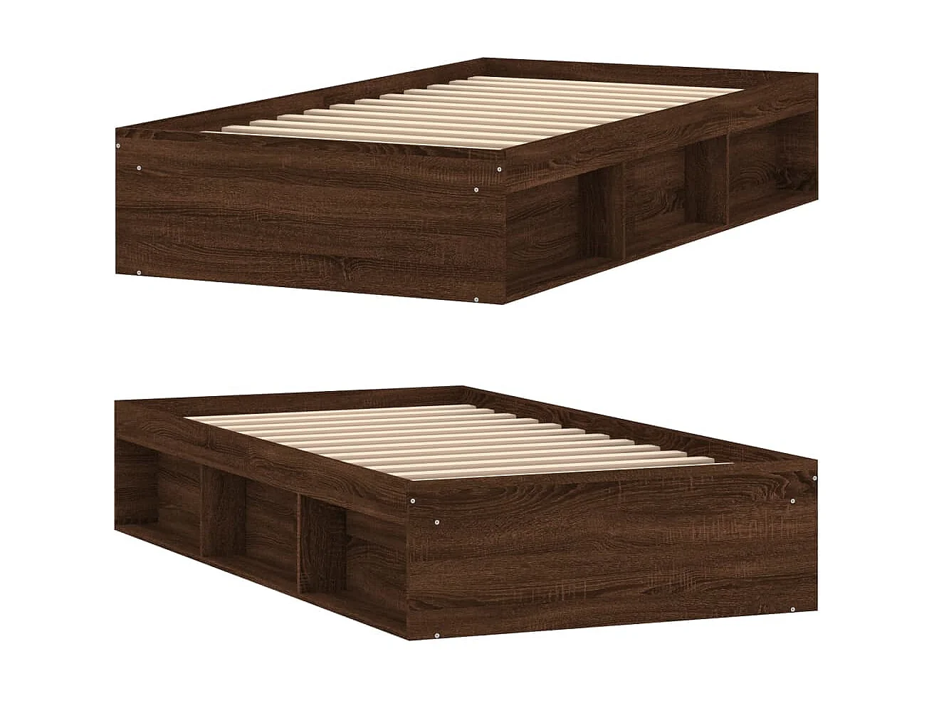 Bedframe bruin eikenkleur 90x190 cm NL50631