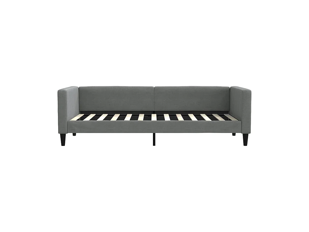 Cama 80x200 cm tela gris oscuro ES23080