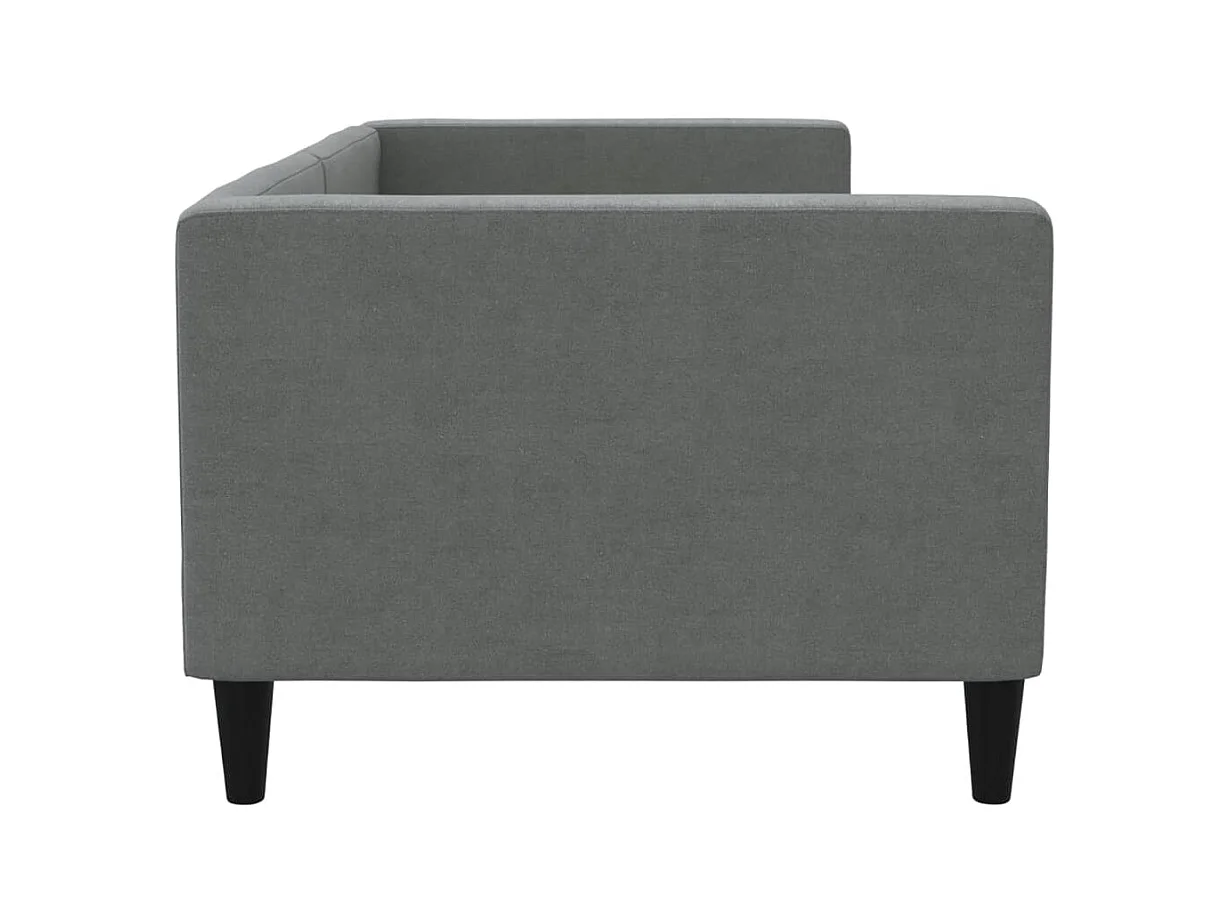 Cama 80x200 cm tela gris oscuro ES23080