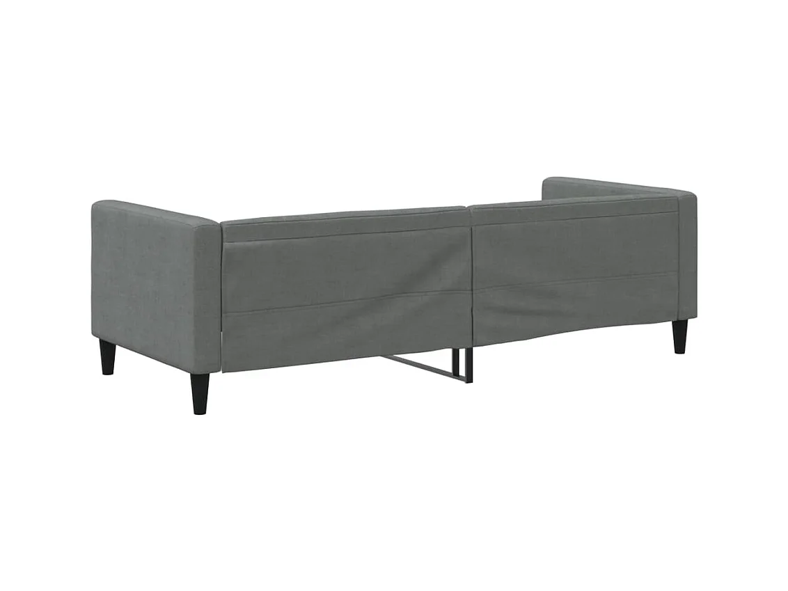 Cama 80x200 cm tela gris oscuro ES23080