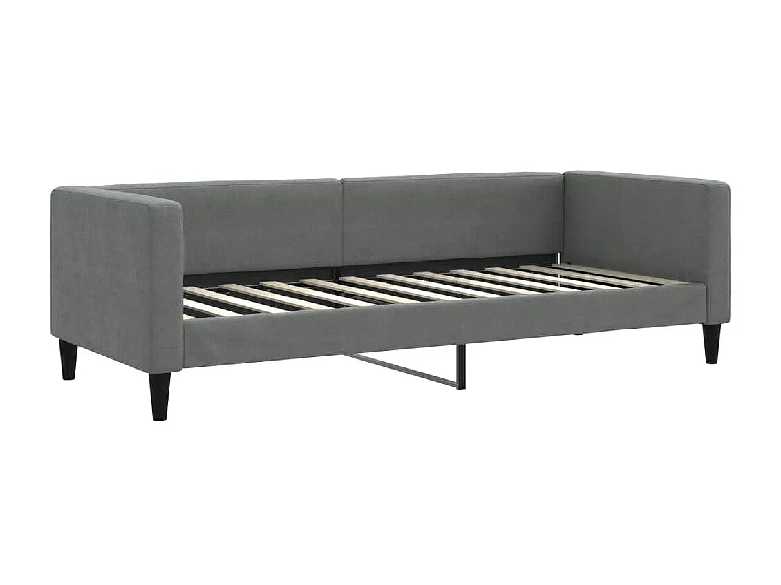 Sofá-cama 80x200 cm tecido cinzento-escuro PT776583