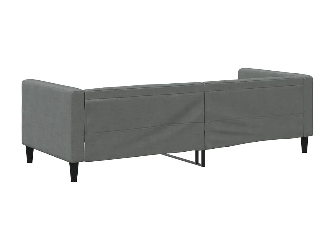 Sofá-cama 80x200 cm tecido cinzento-escuro PT776583