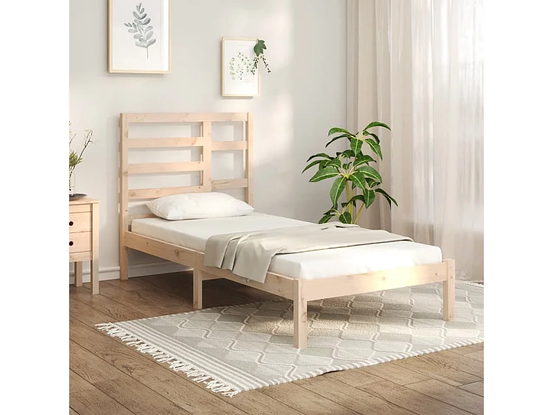 Bedframe massief hout 75x190 cm NL59137