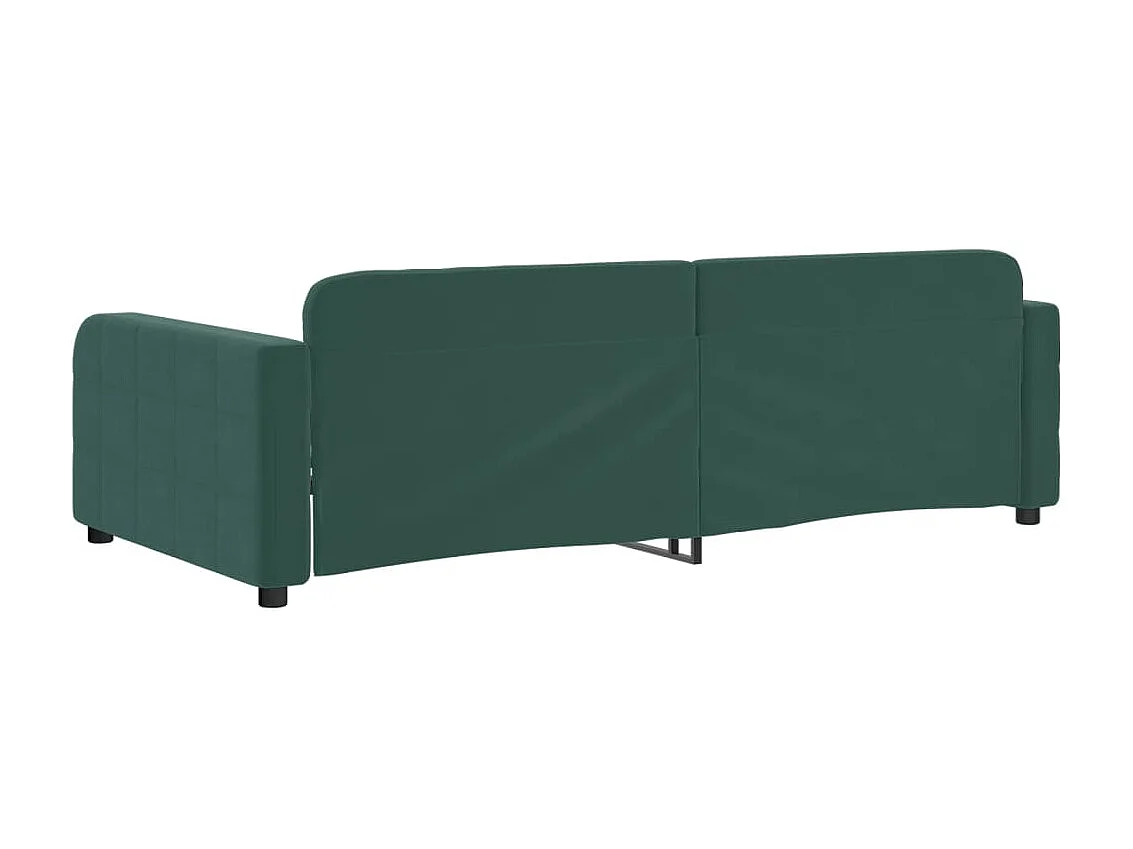 Lit-100x200 cm de repos vert foncé velours EGGB74388