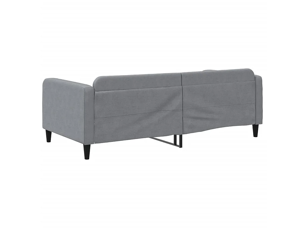 Lit-100x200 cm de repos gris clair tissu EGGB94453