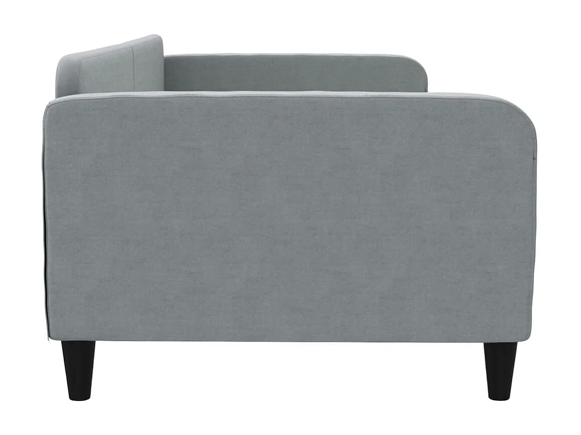 Cama 90x200 cm tela gris claro ES50949