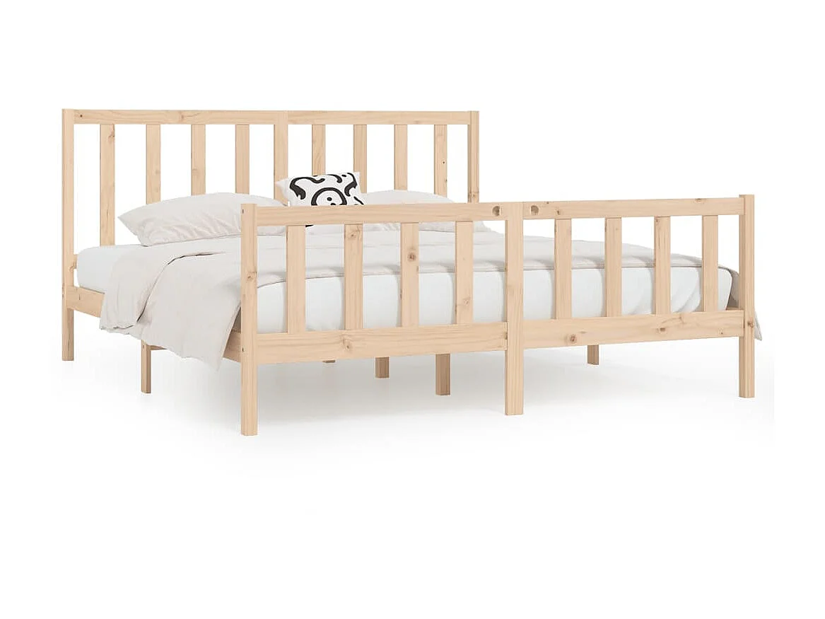 Bedframe massief hout 200x200 cm NL45892