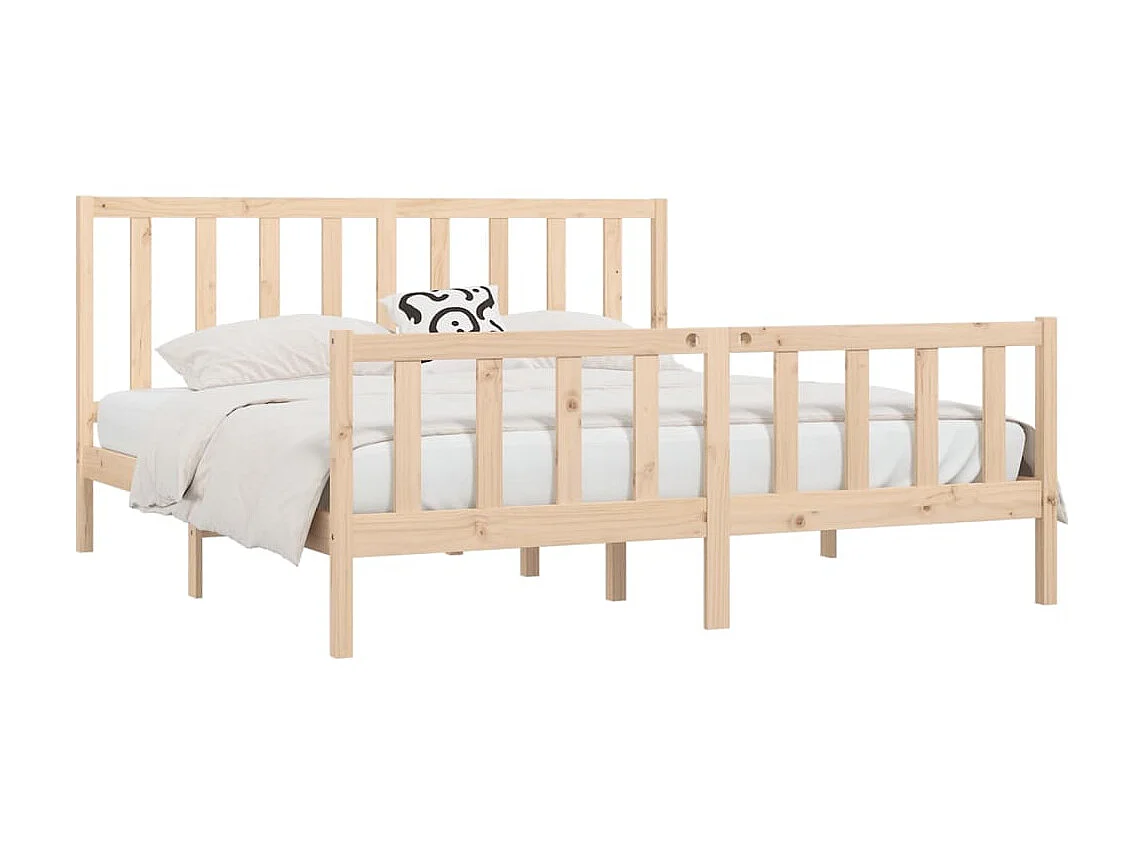 Bedframe massief hout 200x200 cm NL45892