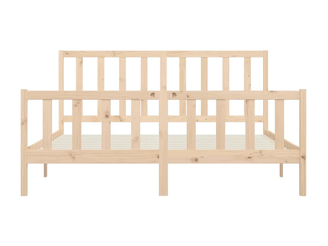 Bedframe massief hout 200x200 cm NL45892