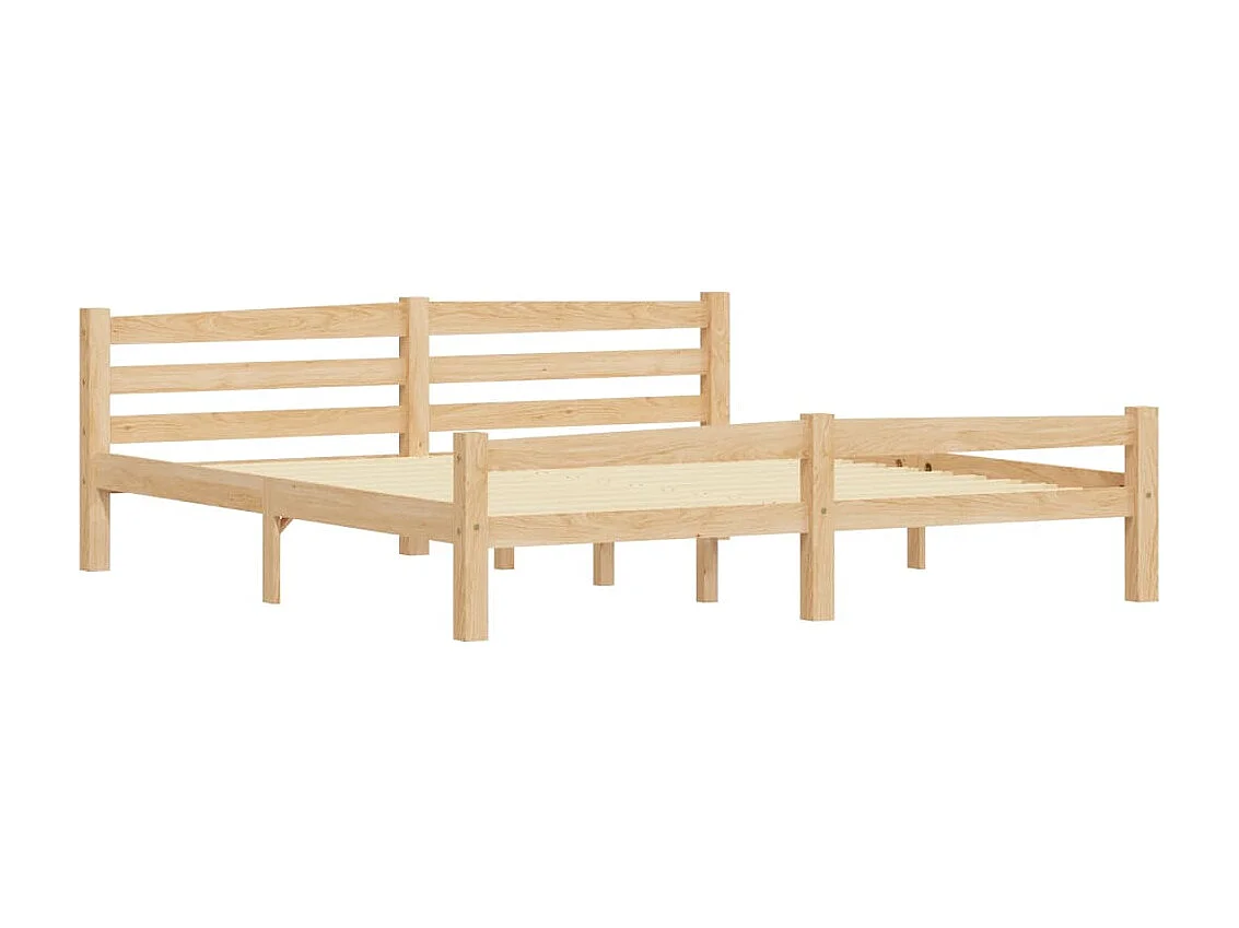 Lit-180x200 cm Bois de pin massif EGGB17174