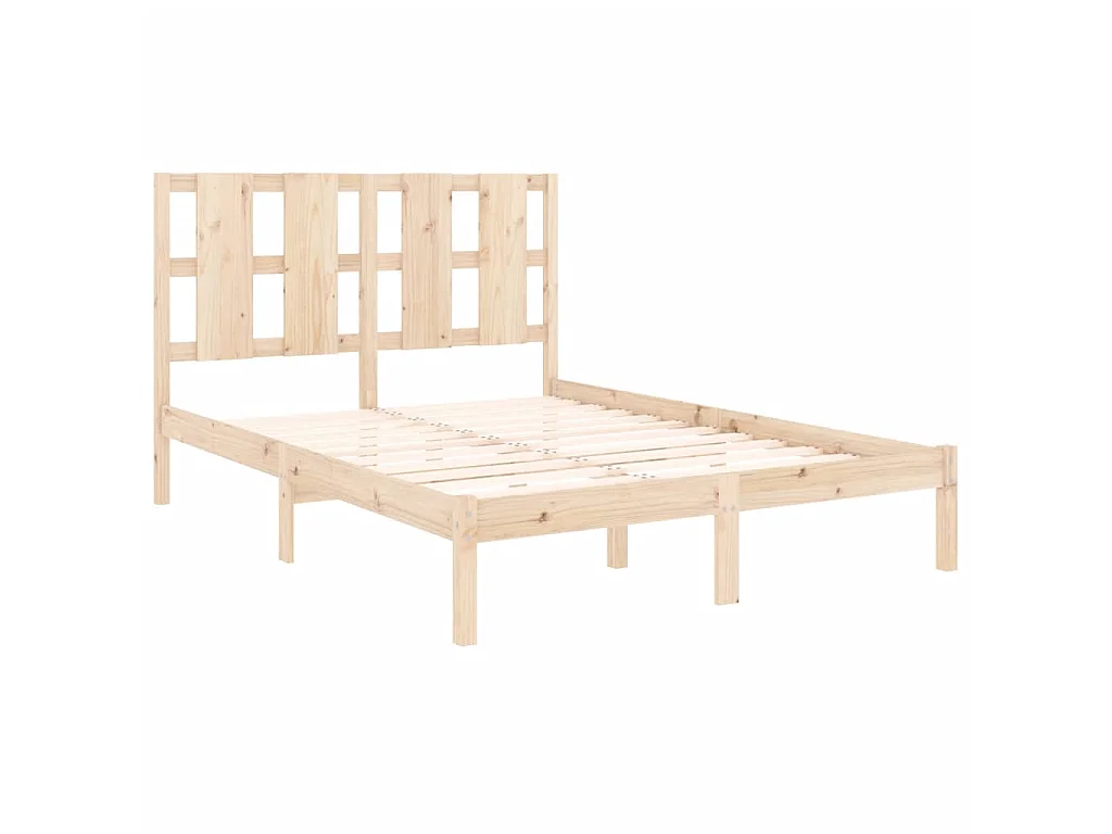 Lit-140x200 cm Bois de pin massif EGGB85197