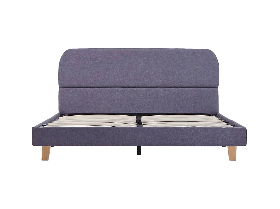 Lit-140x200 cm Gris clair Tissu EGGB84903