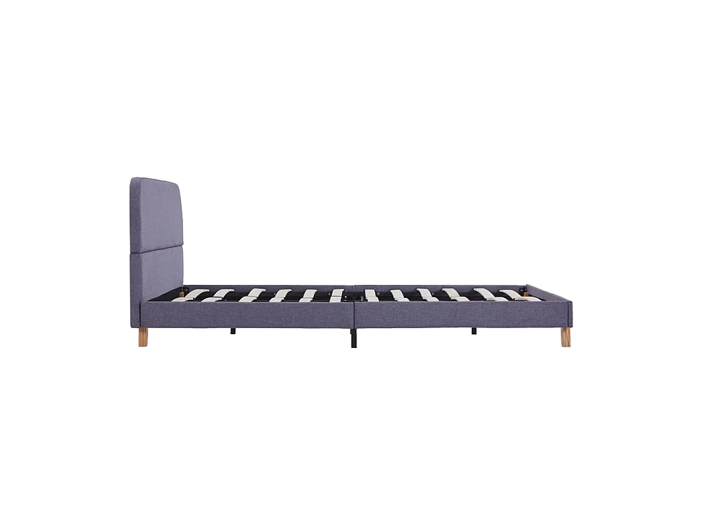 Lit-140x200 cm Gris clair Tissu EGGB84903