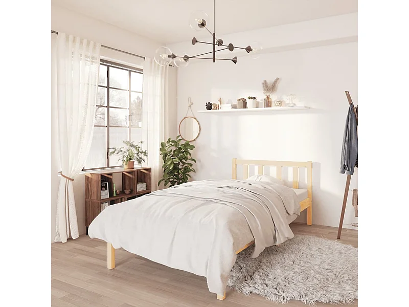 Lit-3FT Single bois de pin massif simple EGGB26219