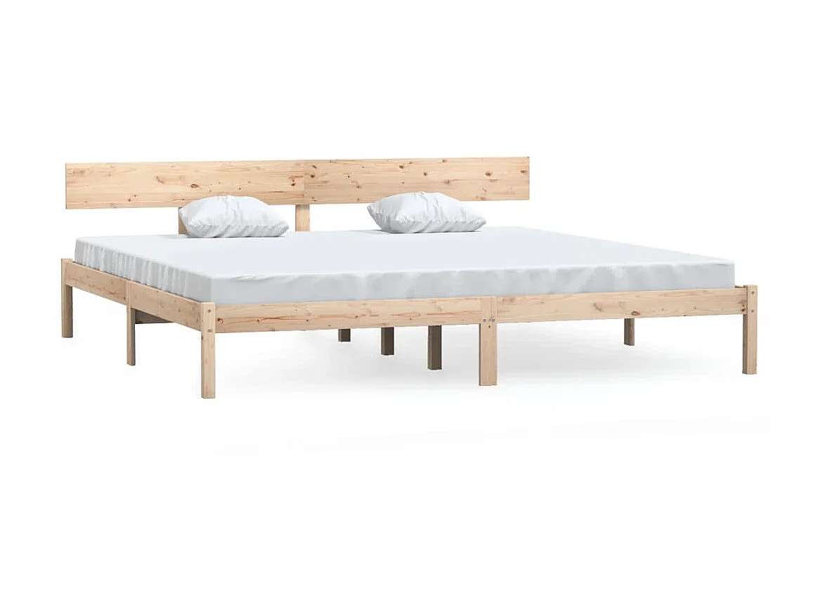 Cama super king 180x200 cm pinho maciço PT850177