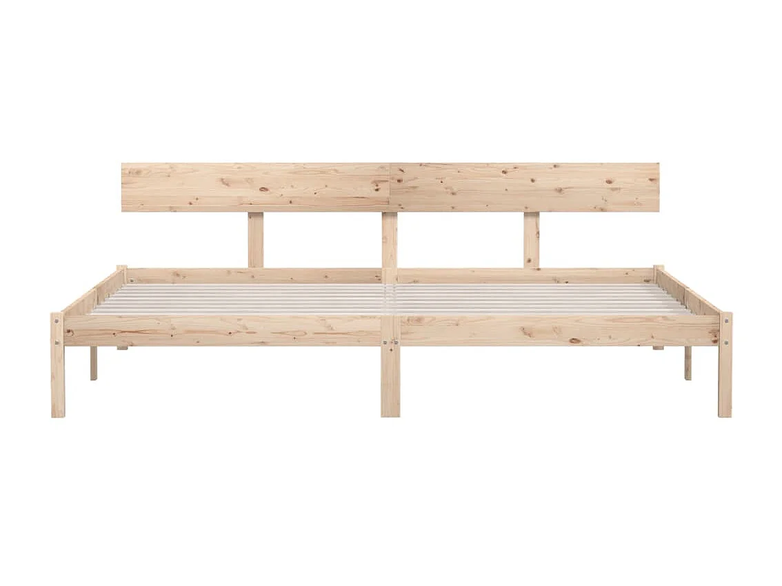 Lit-180x200 cm Bois de pin massif UK Super King EGGB83522