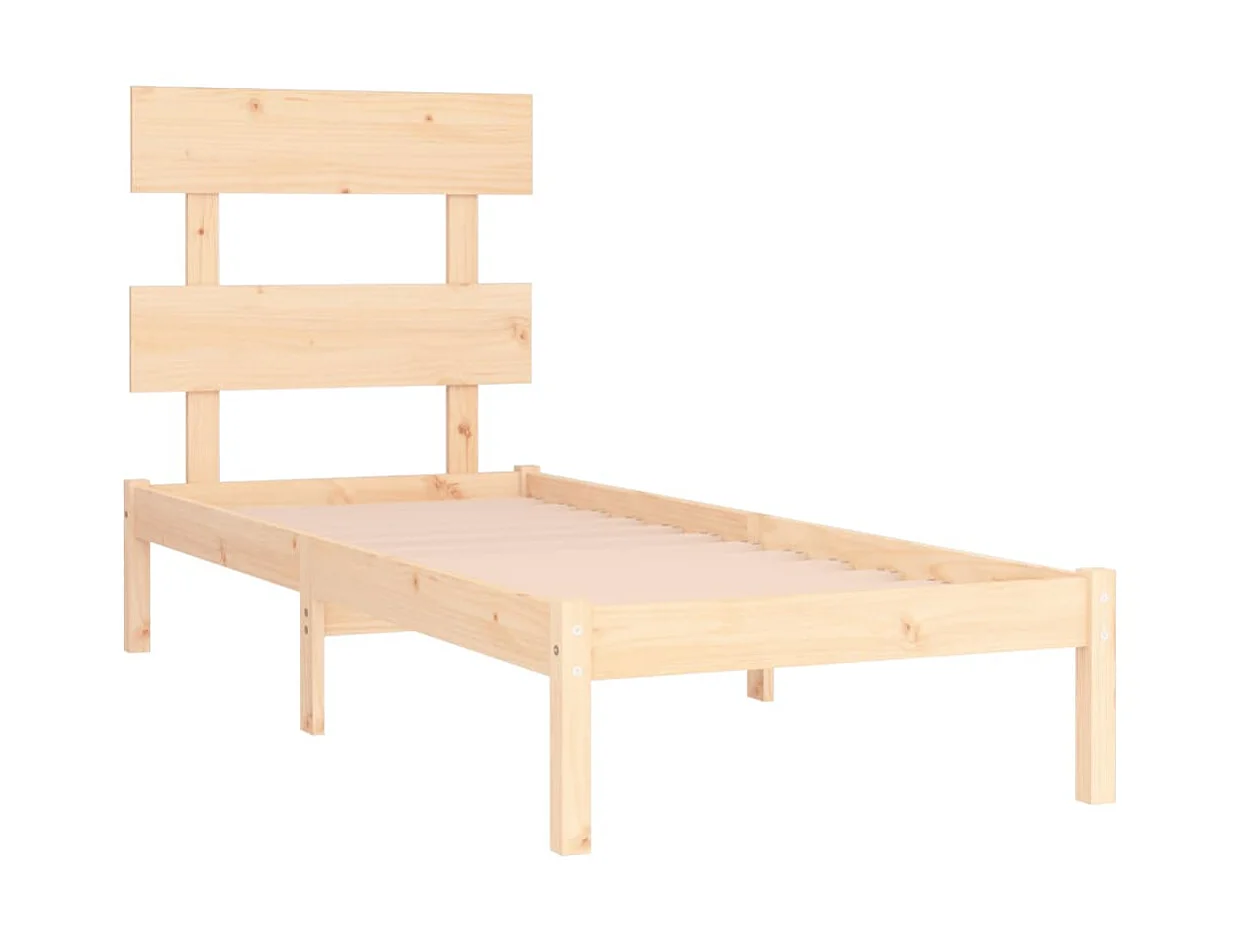 Lit-90x200 cm Bois massif EGGB18203